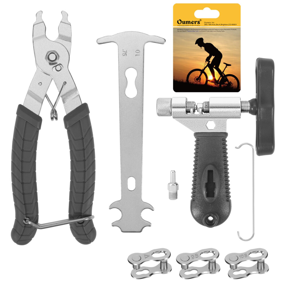 Photos - Bike Tool Oumers Bike Chain Repair Tools Set, Bicycle Chain Break Tool, Master Link Pliers, Bike Wear Checker Indicator Opener Closer 