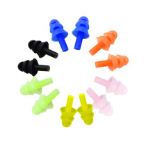 6 Pairs Reusable Silicone Swimming Earplugs Soft and Flexible Ear Plugs for Swimming, Learning, Hearing Protection, Concerts, Airplanes, Shooting, etc