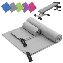 Sinand Microfibre towel 2 Pack |160x80cm+80x40cm| Ultra Lightweight Gym Towel, Quick Dry Microfiber Towels for Sports Travel Camping Beach Swimming (L