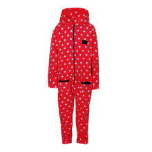 (M, Rosette Red) Supreme Products Childrens/Kids Dotty Fleece Jumpsuit