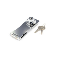 (115mm, Silver) Securit Locking Hasp Cylinder Action