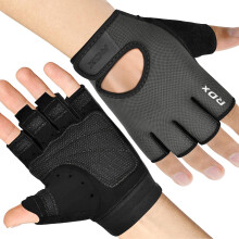 RDX Weight Lifting Gloves Gym Fitness Workout, Anti Slip Palm Protection Half Finger, Adult & Kids Exercise Glove for Powerlifting Deadlifting Bodybui