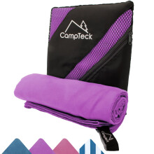 CampTeck U7305 Large (180x80cm) Lightweight and Compact Quick Dry Microfiber Travel Towel for Sports, Gym, Beach, Swimming, Yoga, Camping - Purple