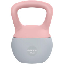 SPORTNOW 6kg Soft Kettlebell with Non-Slip Handle, Pink and Grey