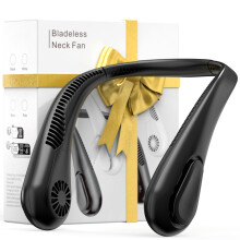 Amacool Bladeless Neck Fan, Father Day Gifts, Gifts for Him Father Dad Husband, Wearable Cooling Neck Fan Rechargeable for Women Men, Hot Flashes Golf