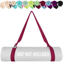TECEUM Premium Yoga Mat Strap - Soft & Thick Cotton Carrier for All Mats