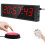 Ousmile Gym Clock, Gym Timer with Start/Stop Button, Interval Timer for Workout, 12/24H Digital Timer Stop Clock, Portable Stopwatch Countdown Clock w 1