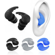 3 Pairs Swimming Earplugs Waterproof Silicone Ear Plugs for Swimming Surfing Shower Kayaking, Water Out Sound In Comfortable Reusable Ear Protection f