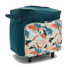 Hi-Gear Delta 40 Litre Wheeled Cool Bag with Integrated Handle, 40L Cooler for Food & Drinks, Lightweight, Portable & Insulated Cool Box, Ideal for Ca