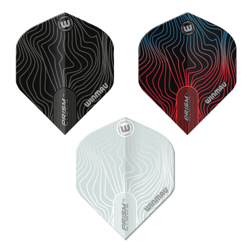winmau WINMAU Prism Alpha Solar Design Dart Flight Packs - 3 sets per pack (9 flights in total) (Plain Mixed)
