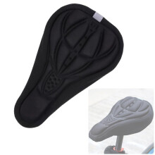 AIUOUS Bike Saddle Kids Bicycles Bike Seat Pad Boys & Girls Saddle Cover Children Bike Saddle Padded Saddle Gel Cushion (Medium, Black)