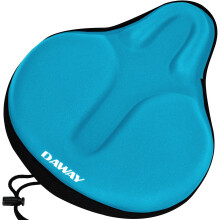 DAWAY C6 Large Comfortable Bike Seat Cushion - Extra Soft Bicycle Saddle Cover, Thick Memory Foam & Gel Padded, Comfort Cycling Pad, Fit for Peloton,