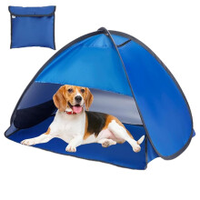 2-Piece Pop Up Mini Beach Tent Sun Shelter Set with Portable Storage Bag, Baby UV Protection and Dog Pet Sunshade, Headrest Shade for Beach, Foldable