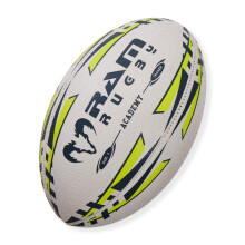 Ram Rugby - Academy Training Rugby Ball - Size 3 - Best for Clubs & Schools
