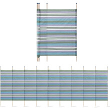 BONAFIDE 10 Pole Windbreak, Festival and Beach Windbreaker, Extra Tall Colorful Wind Break for Camping, Sun Shelter Garden Screen, Caravan Windbreaker