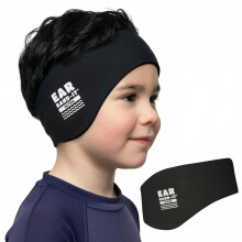 Ear Band-It Swimming Headband (Keep Water Out, Hold Earplugs in) Doctor Recommended Medium (Ages 3-8) Black