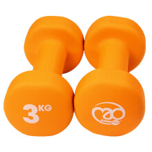 Fitness Mad Neoprene Dumbbells | Pair of Dumbbells | Home Exercise & Studio Use | Cast Iron Body with Neoprene Coating | Weights 0.5kg - 5kg, Multi Co