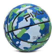 Jicsetk Mini Basketball - Size 5 & 7, Camouflage Blue 3, Indoor/Outdoor for Children & Teenagers