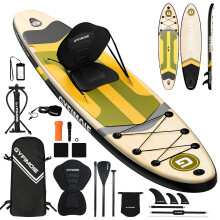 Stand Up Paddle Board with Seat, Inflatable Board with All Accessories Kits 335 Paddleboard with Hand Pump, Backpack, Non-Slip Deck for Adults & Youth
