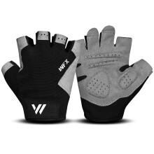 WESTWOOD FOX Gym Gloves Fitness Training Anti Slip Shock-Absorbing Weight Lifting Gloves Padded Grip Breathable Fingerless Workout Support for Men Wom