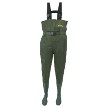 Michigan Nylon Chest Waders Including Belt - OLIVE SIZE 8
