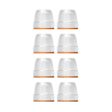 Transparente Stuhlbeinschoner - 8er-Pack LightBrown S Quadrat