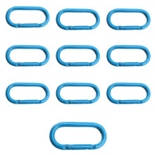Karabiner, 10er-Pack Blue