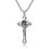 Halskette mit Kreuzanhänger aus Edelstahl Silver 1