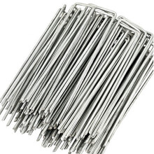 50er-Pack U-förmige Verankerungsstäbe für den Garten 15 cm