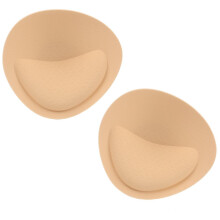 Removable breathable bra inserts pads Beige 3 cm