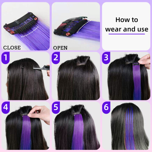 Clip-On Haarverlängerungen, 10er-Pack SilverGrey 2