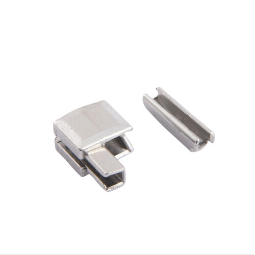 Silver Zipper Top & Bottom Stops (10 Sets) - Size 5