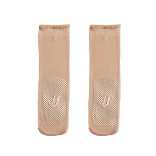 10 Pairs Sheer Silk Stockings Beige 1