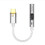 BA23 USB-C auf 3,5-mm-Audio-Klinkenadapter mit integriertem DAC Silver 1