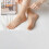 10 Pairs Sheer Silk Stockings Beige 5