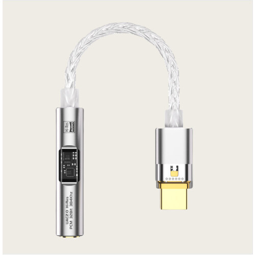 BA23 USB-C auf 3,5-mm-Audio-Klinkenadapter mit integriertem DAC Silver 1