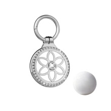 Premium Metall AirTag Hülle: Vollständiger Schutz & Anti-Verlust Design Silver