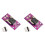 2X MCU-758 ACS758LCB-050B ACS758LCB-050B-PFF-T 50A Hall Current Sensor Module Linear Current Sensor Module 2