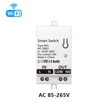 4X Tuya  WiFi Droog Contact Schakelmodule 10A Home Universele DIY Onderbreker Relais Werkt met  Life Alexa AC 85-265V