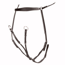 (X Full, Havana) Velociti Rapida Leather Ergonomic Horse Breastplate