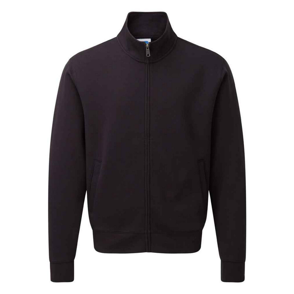 Russell (L, Black) Mens Authentic Sweat Jacket