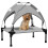 Cooling Raised Pet Bed - Light Grey, 61x46x63cm 1