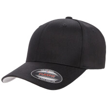(XXL, Black) Flexfit Unisex Wooly Combed Cap