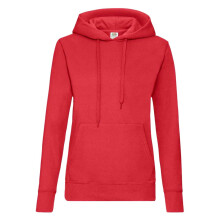 (XL, Red) Fruit of the Loom Classic Lady Fit Hooded Sweatshirt