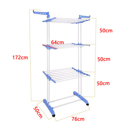 4 Tier Foldable Clothes Airer Rack Dryer Laundry 1