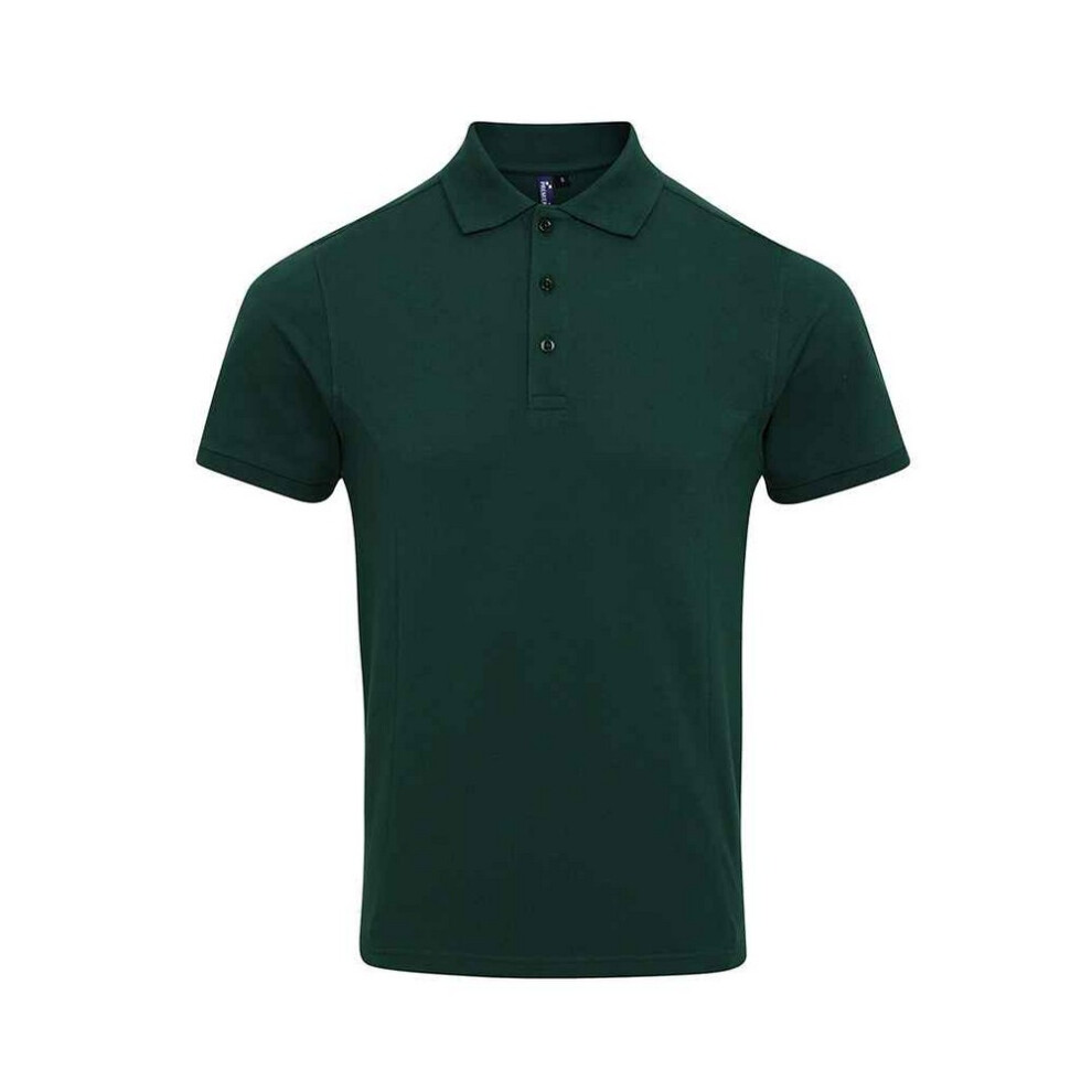 Premier (3Xl, Bottle Green) Mens Coolchecker Plus Piqu Polo Shirt
