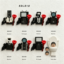 8pcs Toilet Man Series Super Titan TV Man Audio Man Monitor Man Assembl