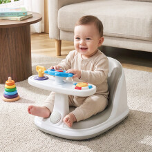 Non-Slip Sitting-Up Baby Bath Seat with Suction Cups for 6-18 Months