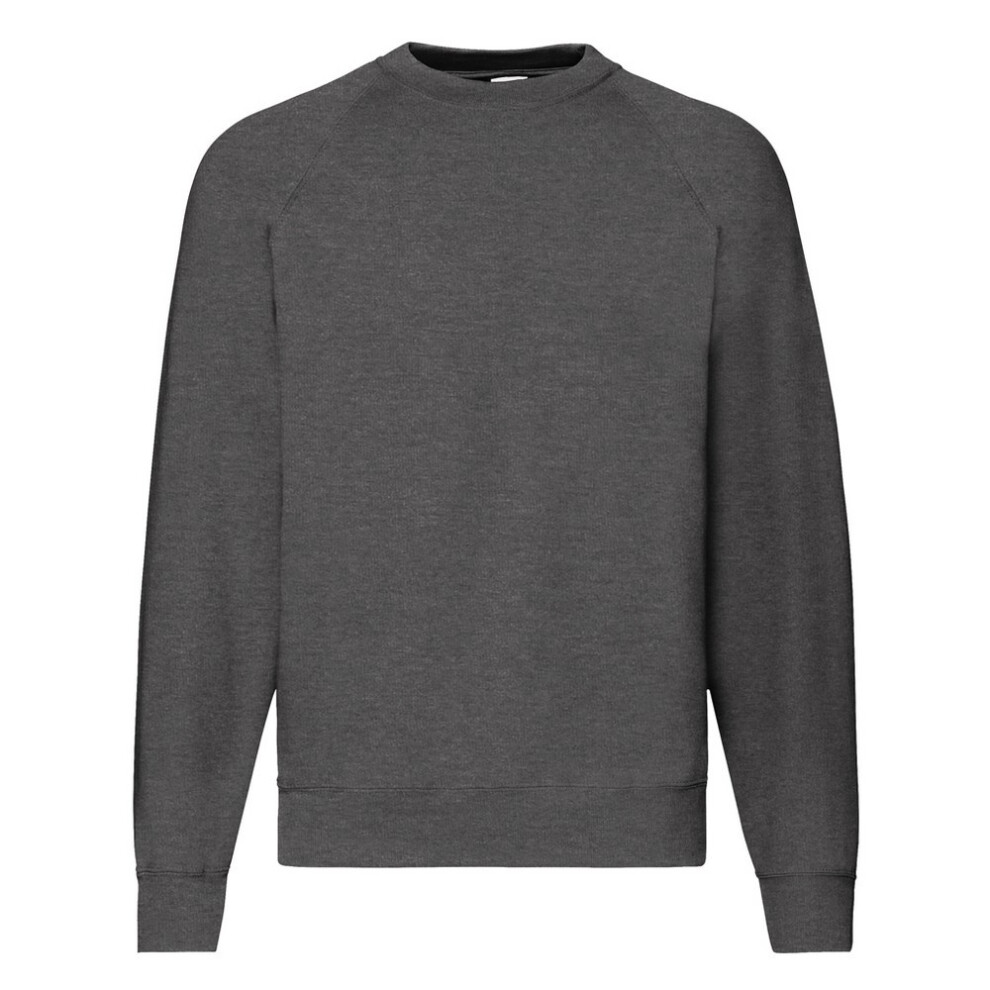 Fruit Of The Loom (2Xl, Dark Heather) Mens Raglan Sleeve Belcoro Sweatshirt