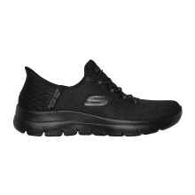 (6 UK, Triple Black) Skechers Mens Summits - Diamond Dream Slip-In Casual Shoes